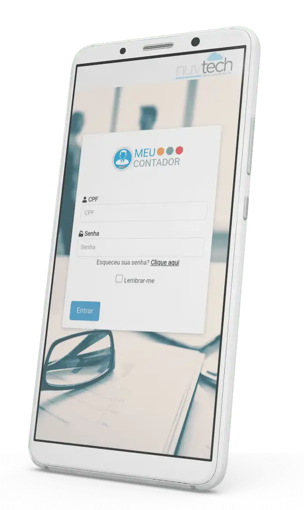 App Meu Contador no celular