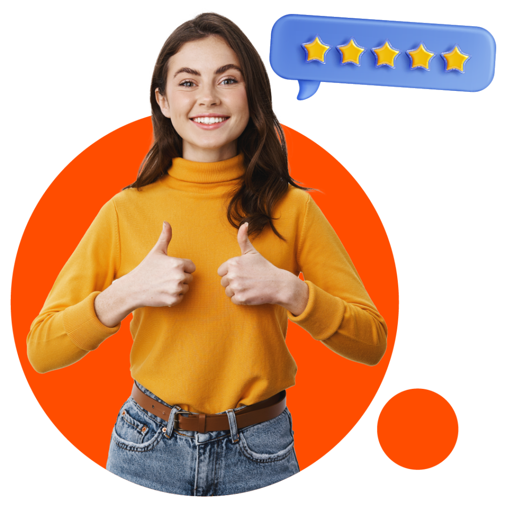 Cliente satisfeita com o PIER